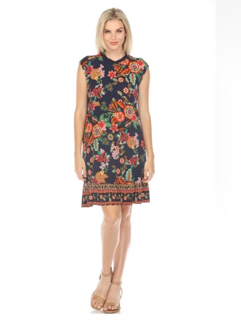 NWT JOHNNY WAS The Janie Clarkwood Favorite Tank Tiered Dress - Picture 5 of 6